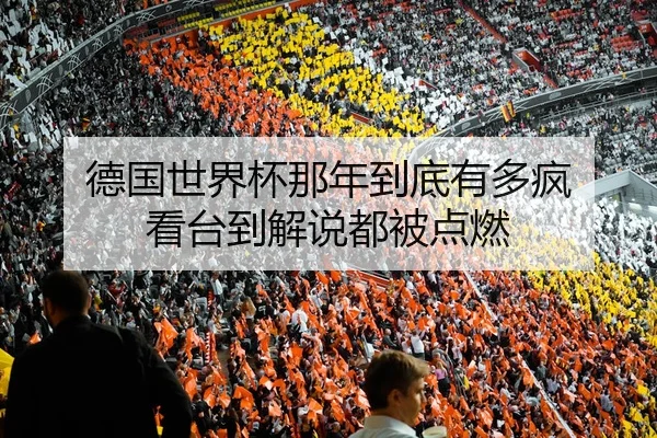 德国世界杯那年到底有多疯 看台到解说都被点燃